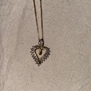 Diamond heart necklace